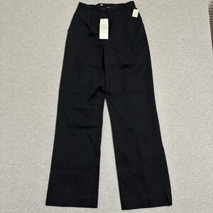 Miss Pendleton Vintage Wool Trousers High Rise Wide Leg Black Womens Size 9/10